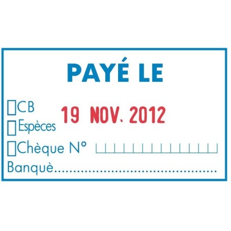 Dateur Formule commerciale Payé banque