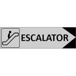 Signalétique Escalator flèche à droite