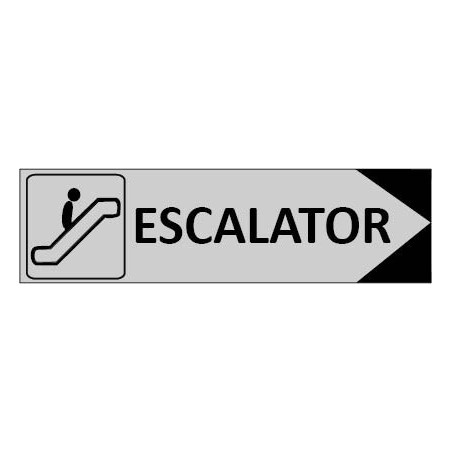 Signalétique Escalator flèche à droite