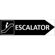 Signalétique Escalator flèche à droite