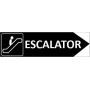 Signalétique Escalator flèche à droite