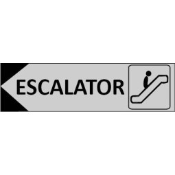 Signalétique Escalator flèche à gauche