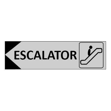 Signalétique Escalator flèche à gauche