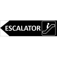 Signalétique Escalator flèche à gauche