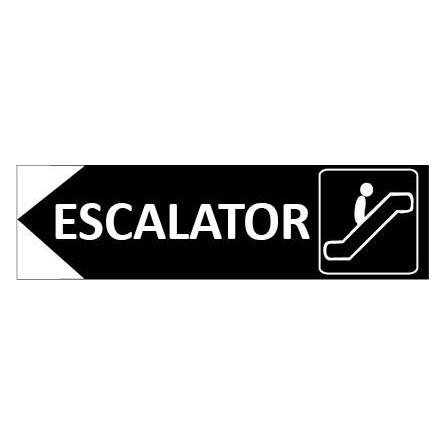 Signalétique Escalator flèche à gauche