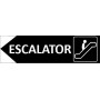 Signalétique Escalator flèche à gauche