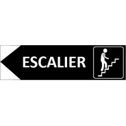 Signalétique Escalier flèche à gauche