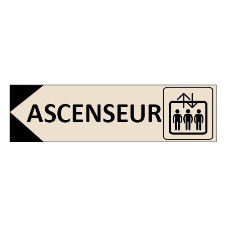 Signalétique Ascenseur Flèche à gauche