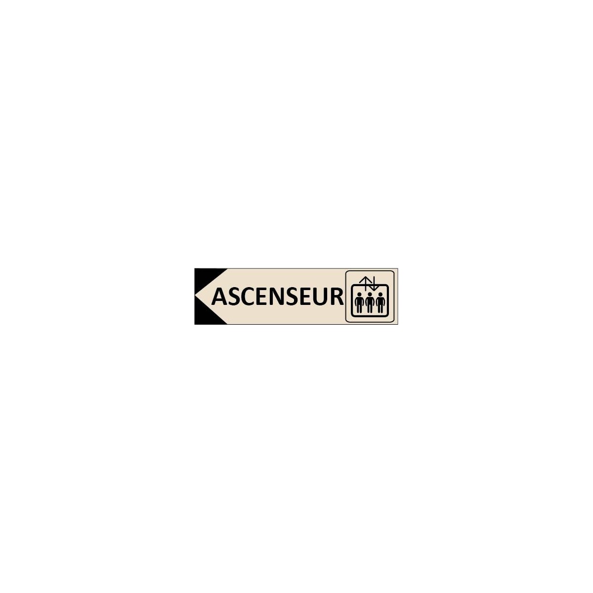 Signalétique Ascenseur Flèche à gauche