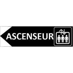 Signalétique Ascenseur Flèche à gauche