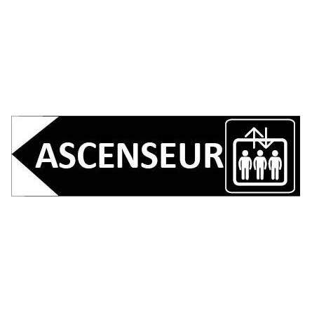 Signalétique Ascenseur Flèche à gauche