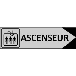 Signalétique Ascenseur Flèche à droite