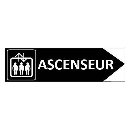 Signalétique Ascenseur Flèche à droite