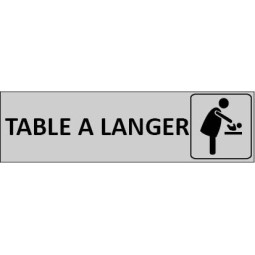 Signalétique Table à langer