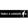 Signalétique Table à langer