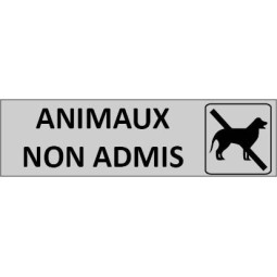 Signalétique Animaux non admis