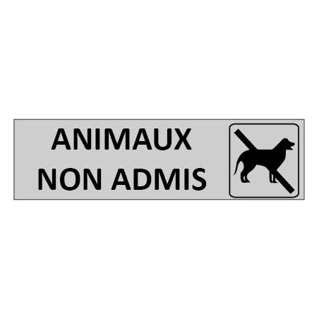 Signalétique Animaux non admis