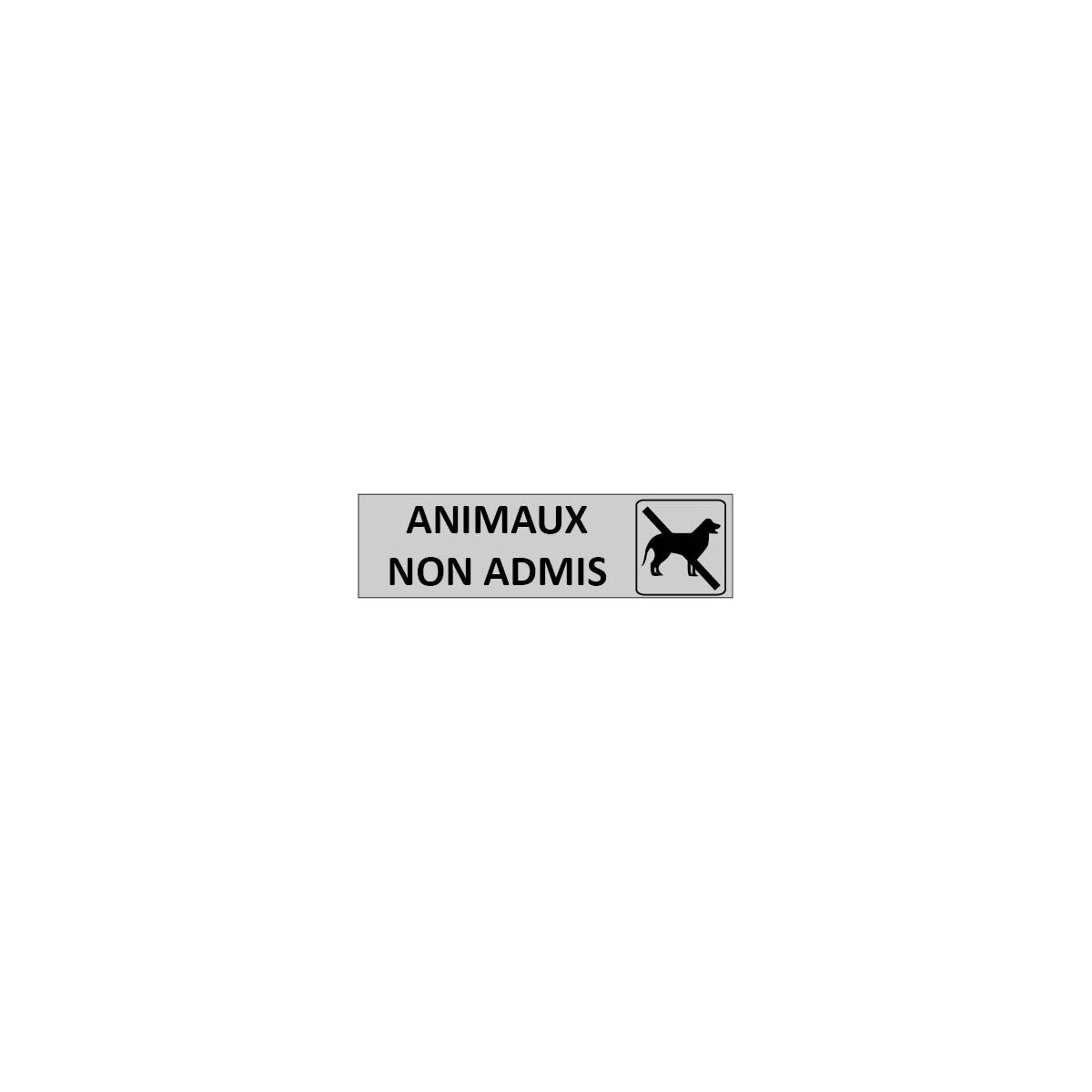 Signalétique Animaux non admis