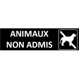 Signalétique Animaux non admis