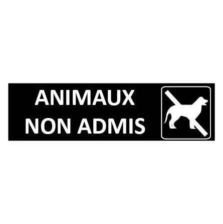 Signalétique Animaux non admis