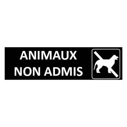 Signalétique Animaux non admis