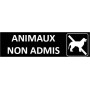 Signalétique Animaux non admis