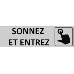 Signalétique Sonnez et Entrez