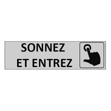 Signalétique Sonnez et Entrez