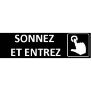 Signalétique Sonnez et Entrez