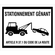 Panneau signalétique extérieur Parking - Stationnement