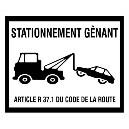 Panneau signalétique extérieur Parking - Stationnement