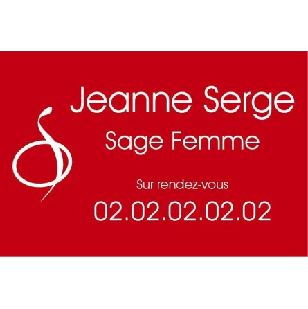 Plaque Professionnelle Sage Femme