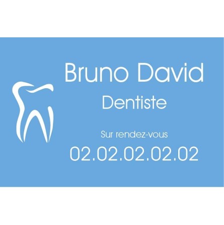 Plaque Professionnelle Dentiste