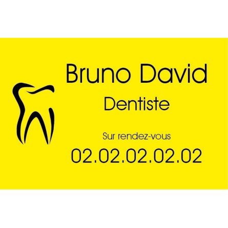 Plaque Professionnelle Dentiste