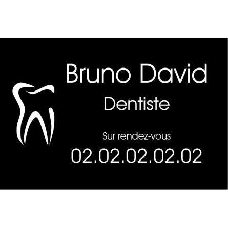 Plaque Professionnelle Dentiste