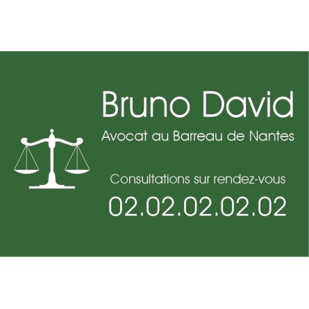 Plaque Professionnelle Avocat