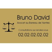 Plaque Professionnelle Avocat