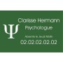 Plaque Professionnelle Psychologue