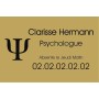 Plaque Professionnelle Psychologue