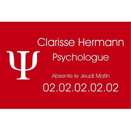Plaque Professionnelle Psychologue Plaque Professionnelle Psychologue