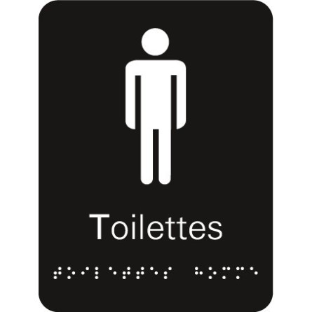 Plaque signalétique Toilettes Homme