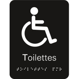 Plaque signalétique Toilettes Handicapés