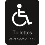 Plaque signalétique Toilettes Handicapés