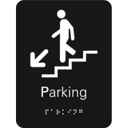 Plaque signalétique Escalier Parking