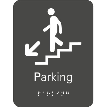 Plaque signalétique Escalier Parking
