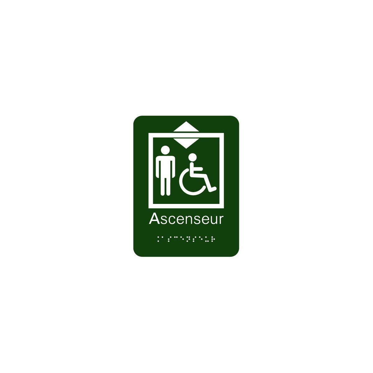 Plaque signalétique Ascenseur Handicapé