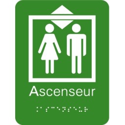 Plaque signalétique Ascenseur