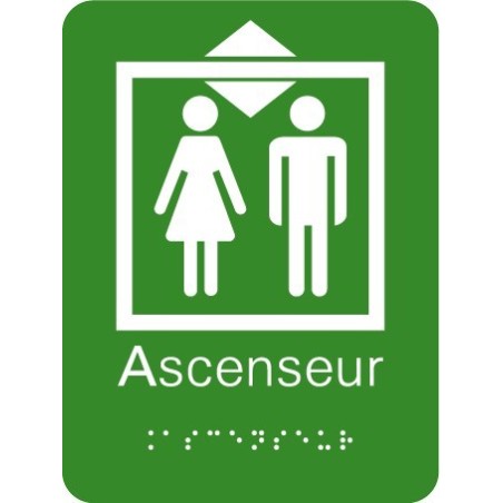 Plaque signalétique Ascenseur