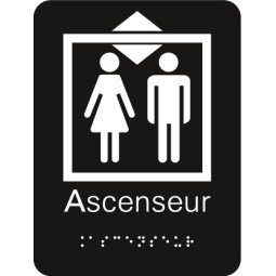 Plaque signalétique Ascenseur