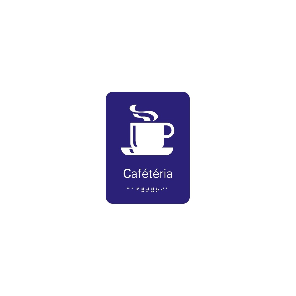 Plaque signalétique Caféteria